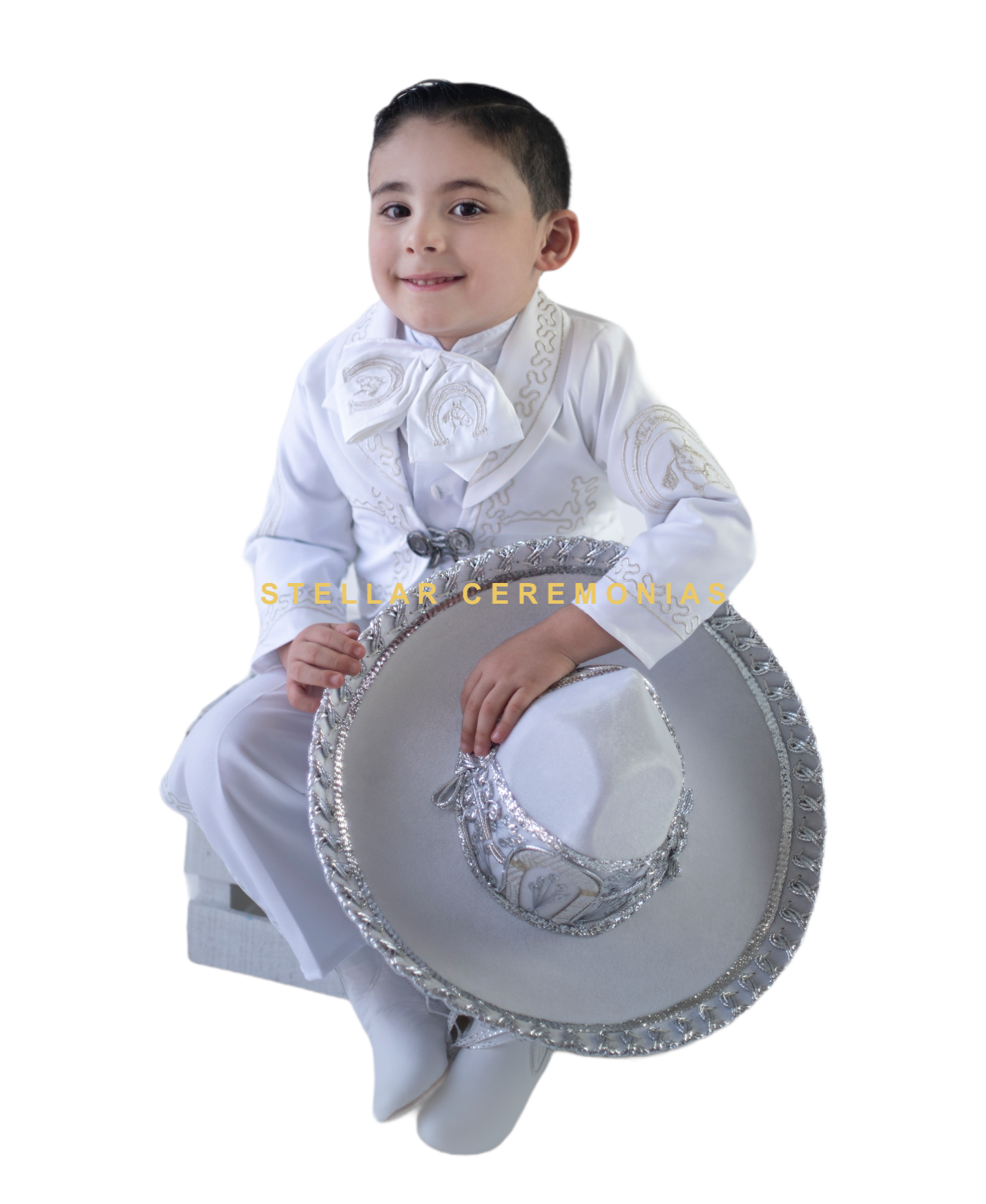 Traje de charro discount blanco para niño